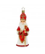 Inge Glas Glass Ornament - St. Nicholas Golden Apple - TEMPORARILY OUT OF STOCK